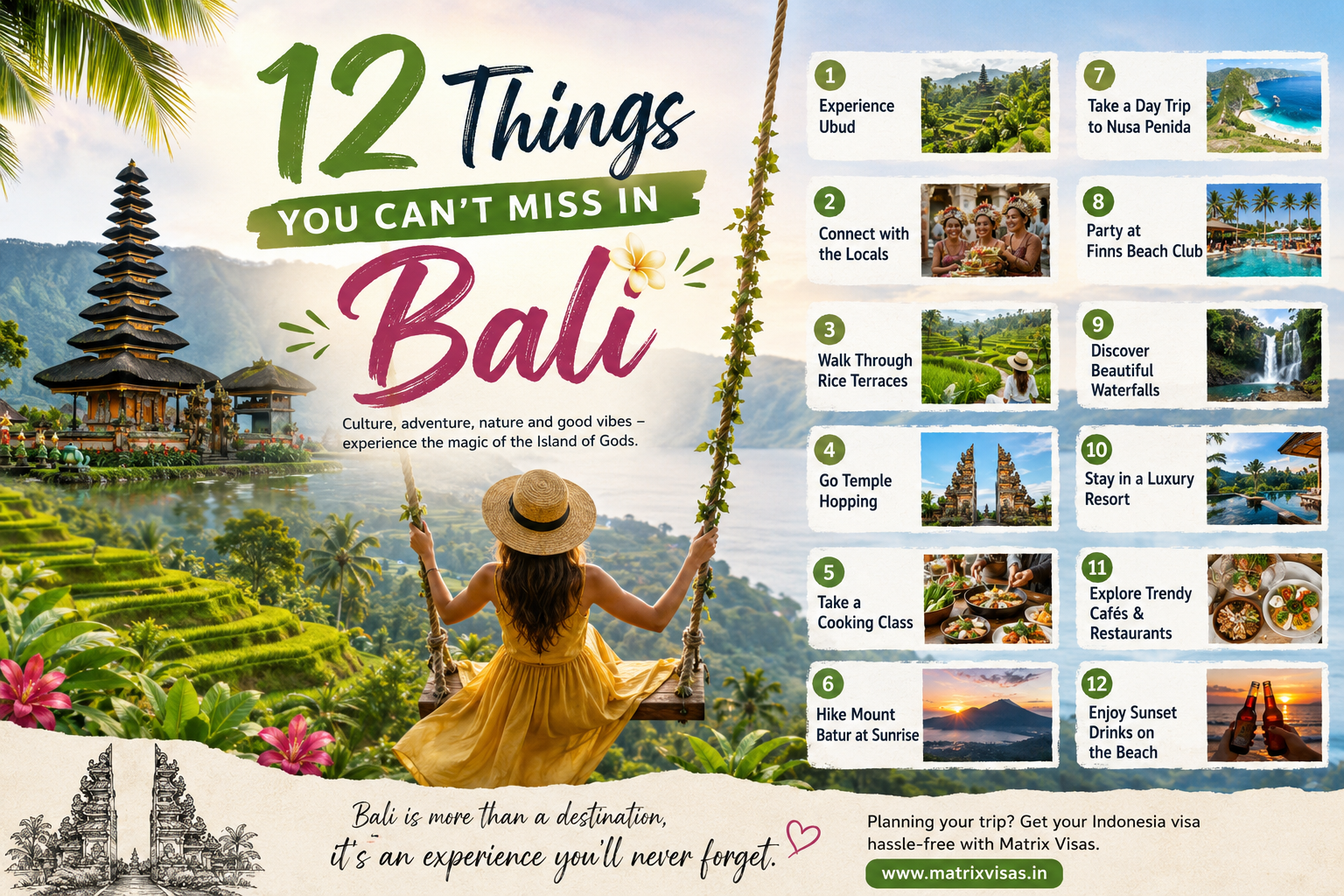 12 Things You Can’t Miss in Bali
