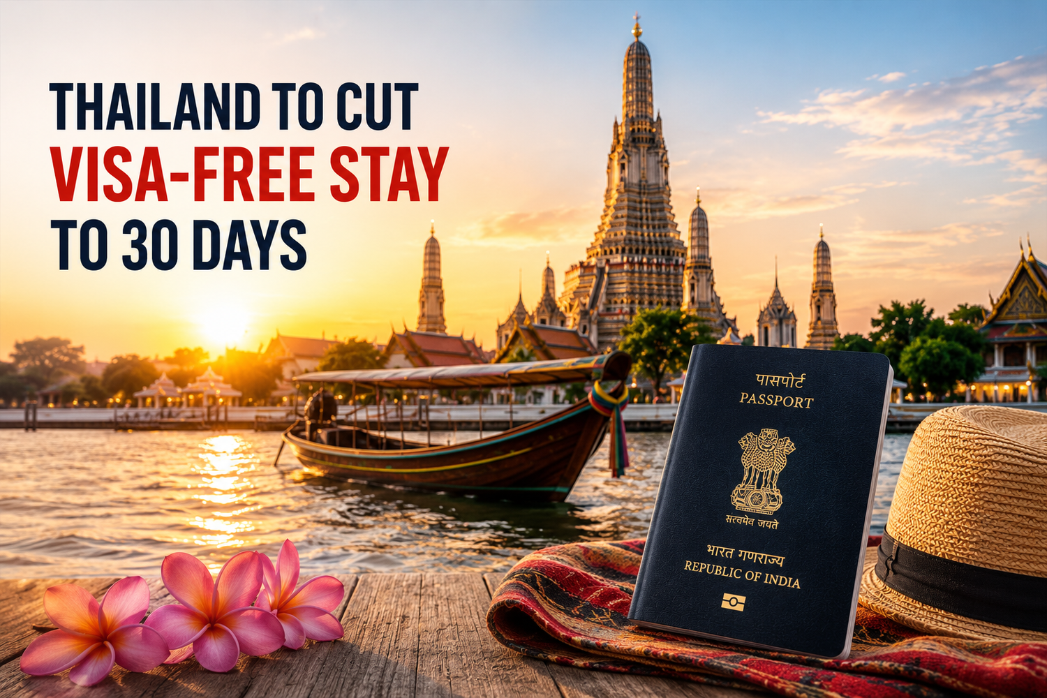 Thailand To Reduce Visa-Free Stay To 30 Days For Tourists From 93 Countries – What Indian Travellers Should Know