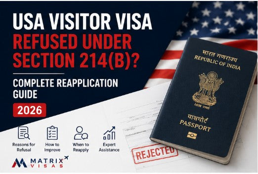 USA Visitor Visa Refused Under 214(b)? Complete Reapplication Guide for Indians